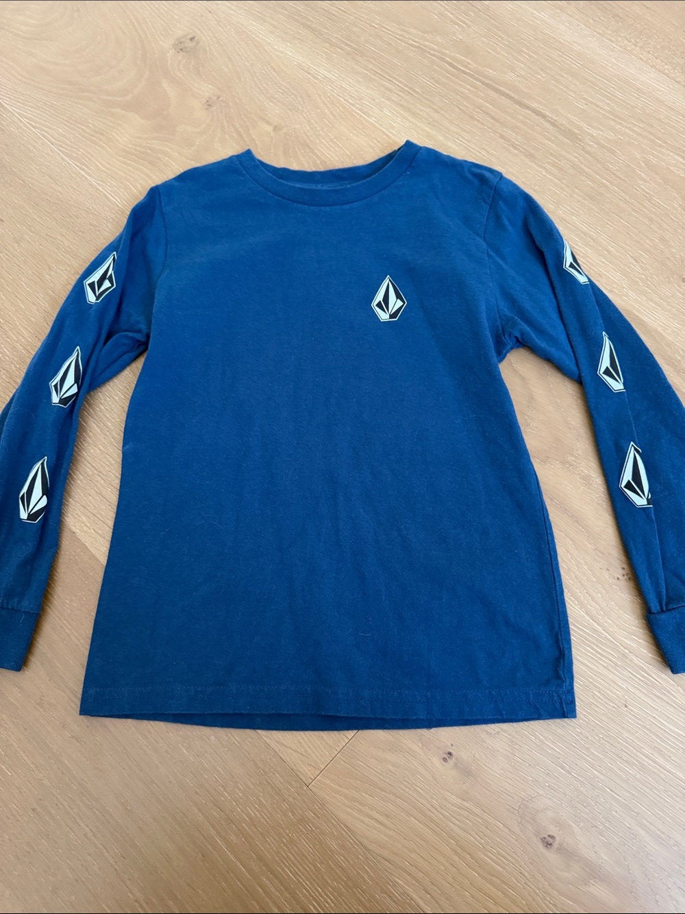 Volcom Navy Blue Long-Sleeve Logo Tee